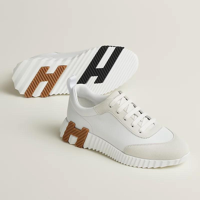 Giày Hermes Bouncing Sneaker Nữ Trắng Nâu